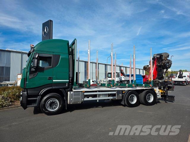 Iveco X-Way 510 6x4 Cranab TZ12 2 Intarder Kokvedēji