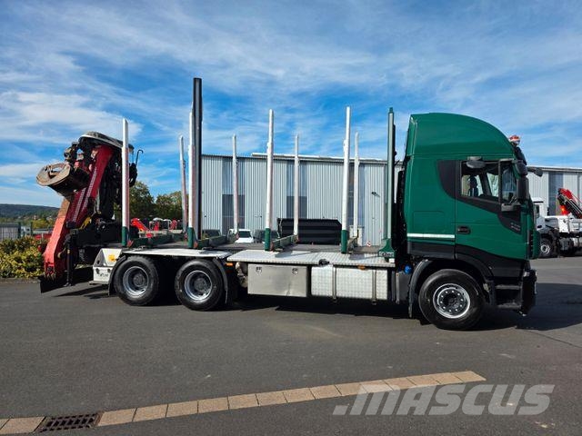 Iveco X-Way 510 6x4 Cranab TZ12 2 Intarder Kokvedēji