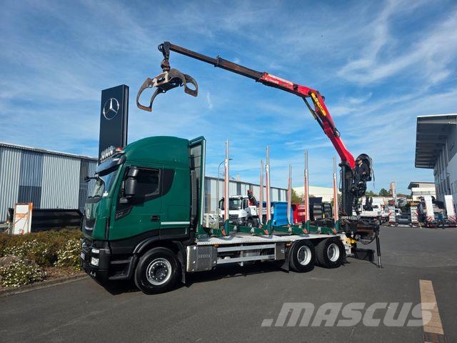 Iveco X-Way 510 6x4 Cranab TZ12 2 Intarder Kokvedēji