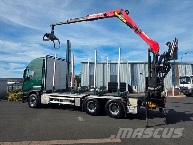 Iveco X-Way 510 6x4 Cranab TZ12 2 Intarder Kokvedēji