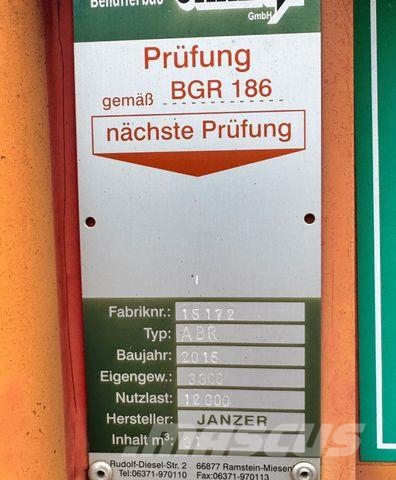 Janzer Abroller mit Kran Taifun L150K Costruzioni - Altro