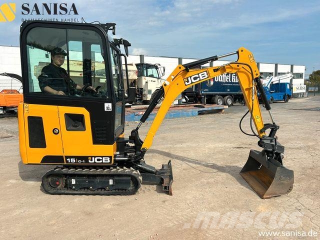 JCB 15C-1/SW/2xLöffel/1,7 t/Schwenkarm Mini bagri <7t