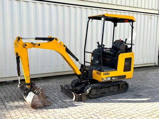 JCB 16C-1 / 2022 BJ/ 837 H / 3 x Löffel Mini excavatoare < 7t