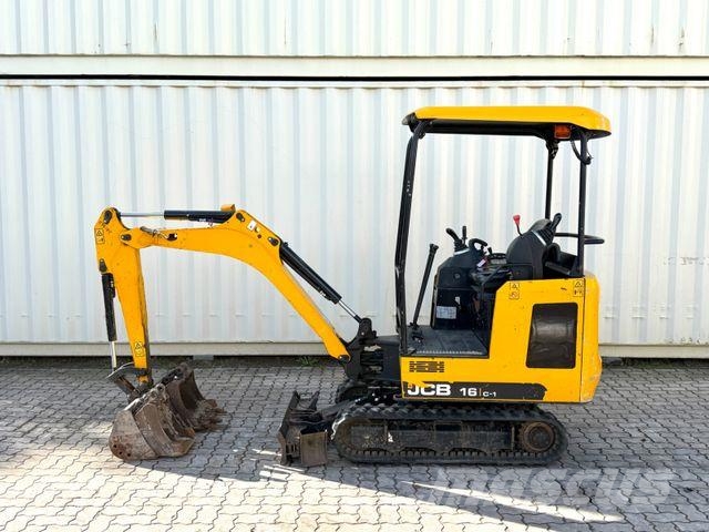 JCB 16C-1 / 2022 BJ/ 837 H / 3 x Löffel Mini excavatoare < 7t