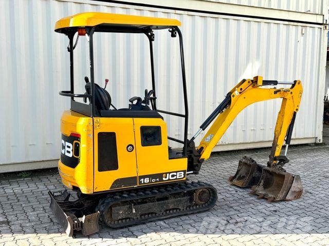 JCB 16C-1 / 2022 BJ/ 837 H / 3 x Löffel Mini excavatoare < 7t