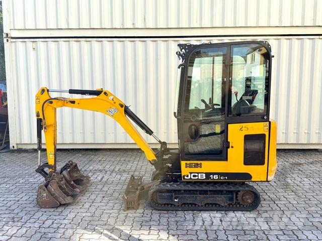 JCB 16C-1 / 799 H / 3 x Löffel / 2022 BJ Mini bagri <7t