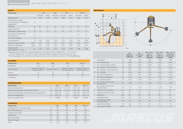 JCB 19C-1 Minigraafmachines < 7t