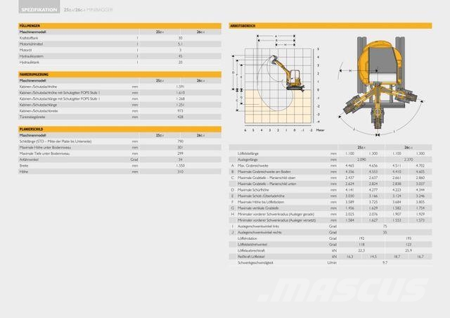 JCB 26C-1 Miniescavadeiras < 7t (Mini escavadeiras)