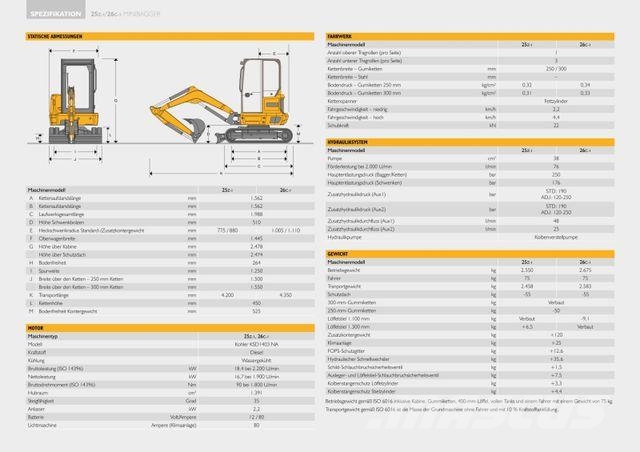 JCB 26C-1 Miniescavadeiras < 7t (Mini escavadeiras)