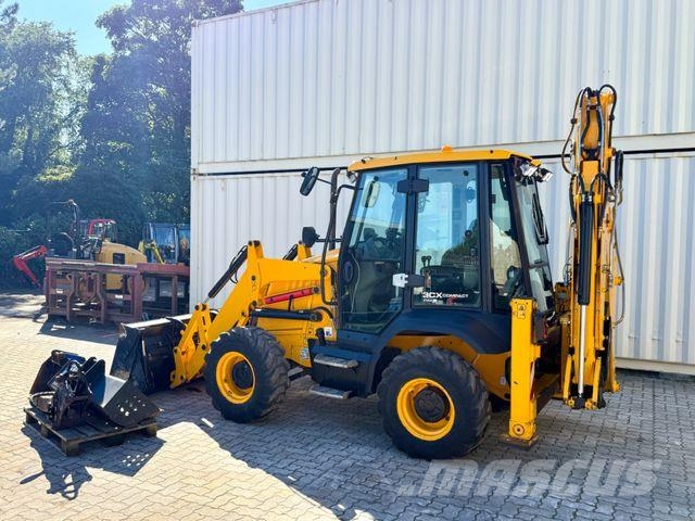 JCB 3CX Compact / 2022 BJ / Hammer + Schaufeln Radlader