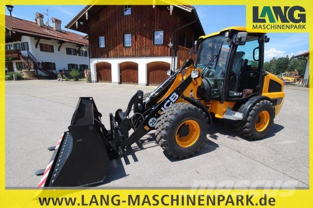 JCB 407 inkl. Schaufel &amp; Palettengabel Cargadoras sobre ruedas