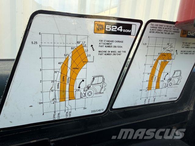 JCB 524-50 / 2007 BJ / 2.408 H / Ex Armee Teleskopické manipulátory