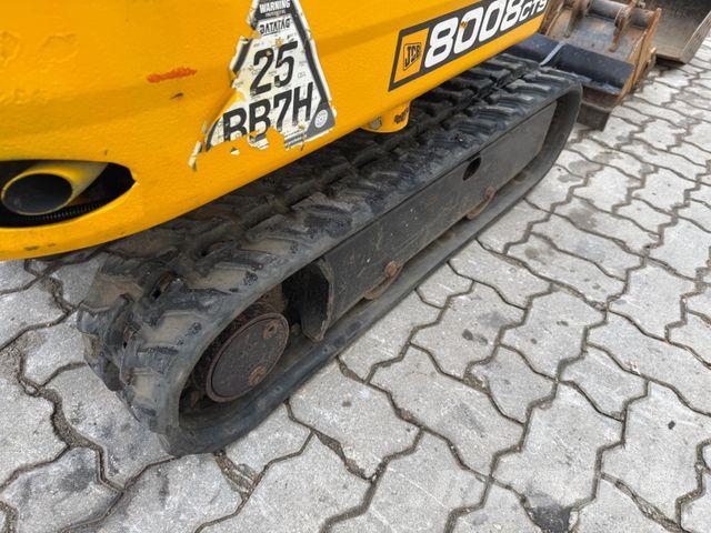 JCB 8008 CTS / 2021 BJ / 623 H / 3 x Löffel Mini bageri < 7t