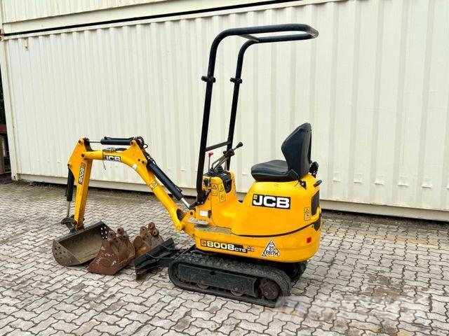 JCB 8008 CTS / 2021 BJ / 623 H / 3 x Löffel Mini bageri < 7t