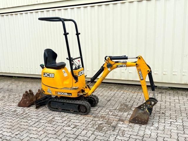 JCB 8008 CTS / 2021 BJ / 623 H / 3 x Löffel Mini bageri < 7t
