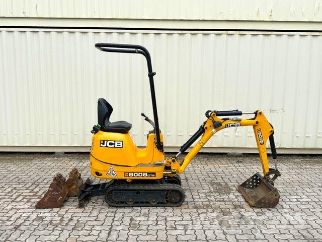 JCB 8008 CTS / 2021 BJ / 623 H / 3 x Löffel Mini bageri < 7t