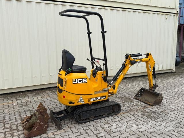 JCB 8008 CTS / 2021 BJ / 623 H / 3 x Löffel Mini bageri < 7t