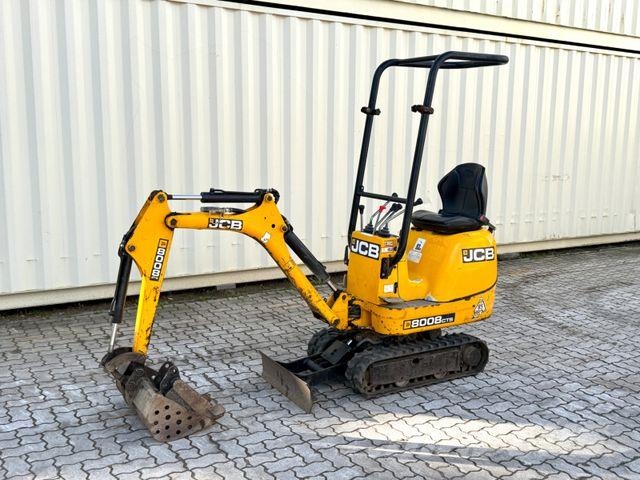 JCB 8008 CTS / 2021 BJ / 733 H / 2 x Löffel Mini ekskavatori < 7 t