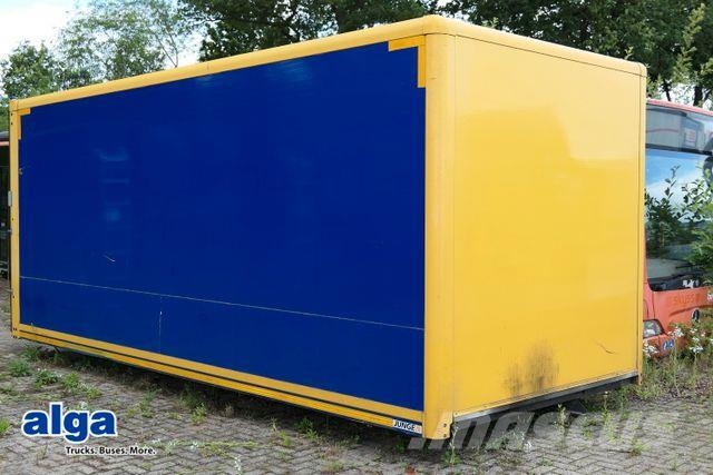  JUNGE Kofferaufbau, 6.100mm lang, Ankerschienen Kofferauflieger