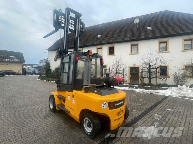 Jungheinrich TFG680 Duplex Gasstapler Seitensch. hydr. Zinken LPG forklifts