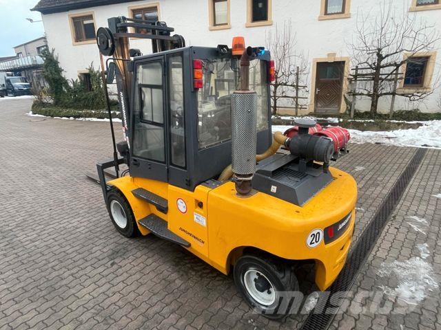 Jungheinrich TFG680 Duplex Gasstapler Seitensch. hydr. Zinken LPG forklifts