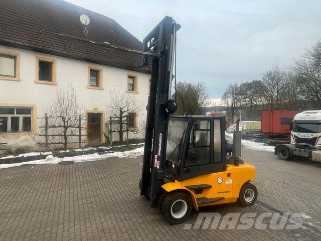Jungheinrich TFG680 Duplex Gasstapler Seitensch. hydr. Zinken LPG forklifts