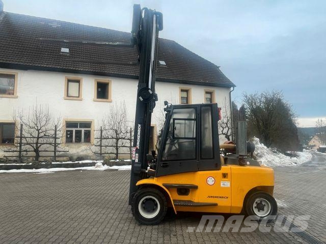 Jungheinrich TFG680 Duplex Gasstapler Seitensch. hydr. Zinken LPG forklifts