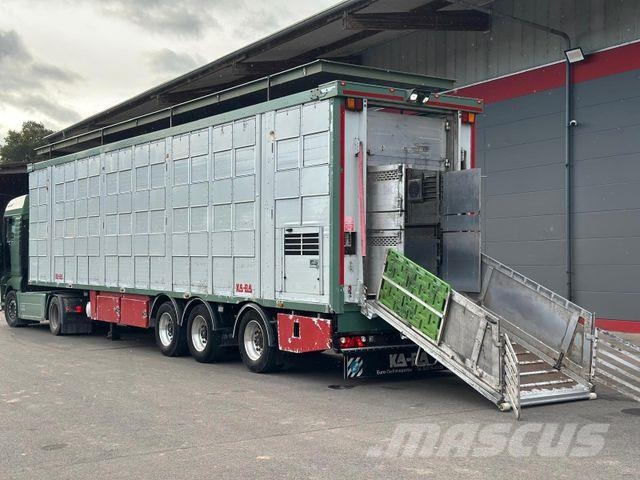 KA-BA 3.Stock /Hubdach/TRIDEC/Tränke Dyretransport semi-trailer