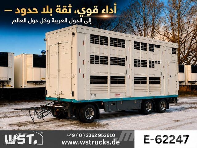 KA-BA 3 Stock Hubdach Viehanhänger Remorque bétaillère