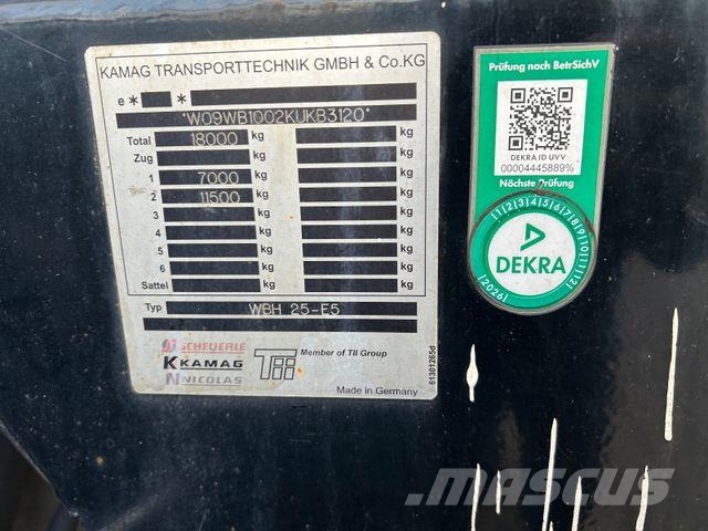 Kamag WBH 25 / Sattelkupplung / Rangier / BDF Wechselfahrgestell
