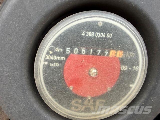 Kässbohrer CS, 1x20, 2x20, 1x30 & 1x40 Fuß-Container, SAF Tieflader-Auflieger