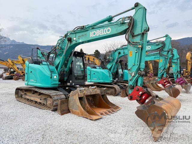 Kobelco SK140SRLC-7 Powertilt 4X Löffeln Hammerleitung Raupenbagger