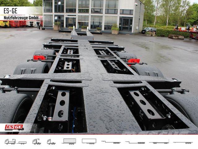 Kögel PORT 45 TRIPLEX Containerchassis نصف مقطورة مسطحة منخفضة