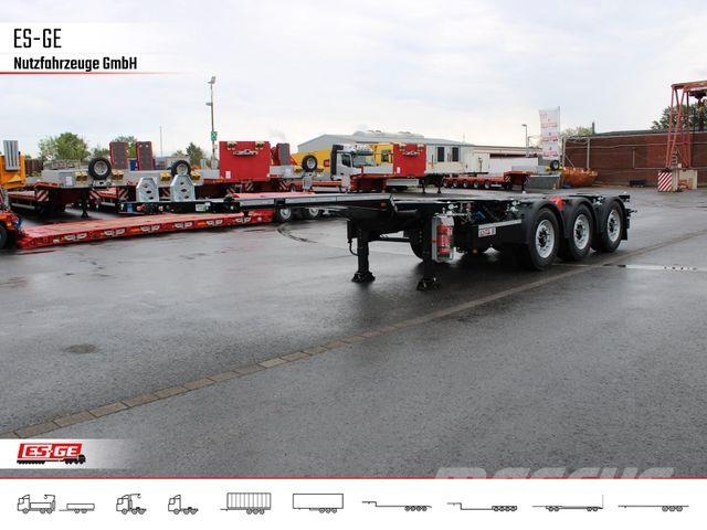 Kögel PORT 45 TRIPLEX Containerchassis نصف مقطورة مسطحة منخفضة