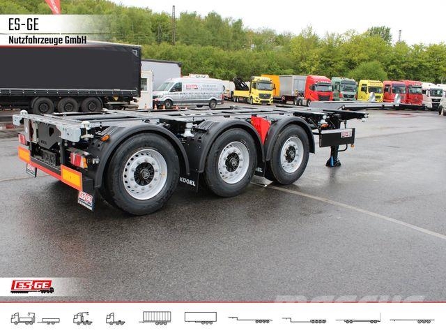 Kögel PORT 45 TRIPLEX Containerchassis نصف مقطورة مسطحة منخفضة