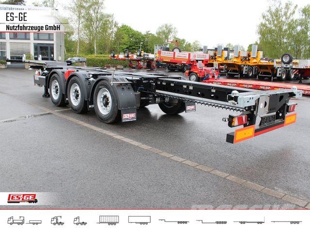 Kögel PORT 45 TRIPLEX Containerchassis نصف مقطورة مسطحة منخفضة