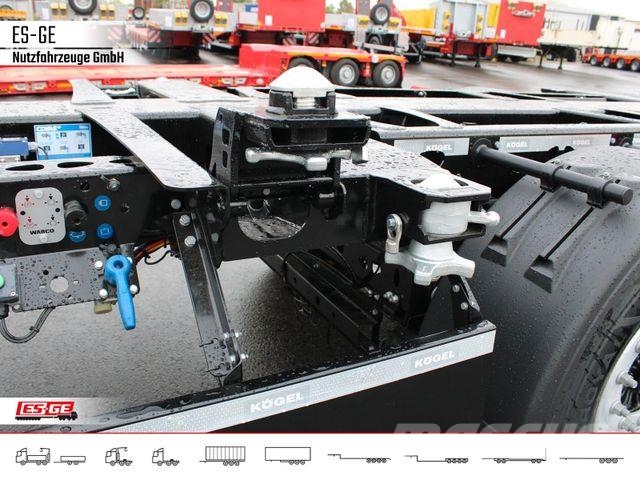 Kögel PORT 45 TRIPLEX Containerchassis نصف مقطورة مسطحة منخفضة