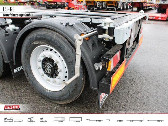 Kögel PORT 45 TRIPLEX Containerchassis نصف مقطورة مسطحة منخفضة