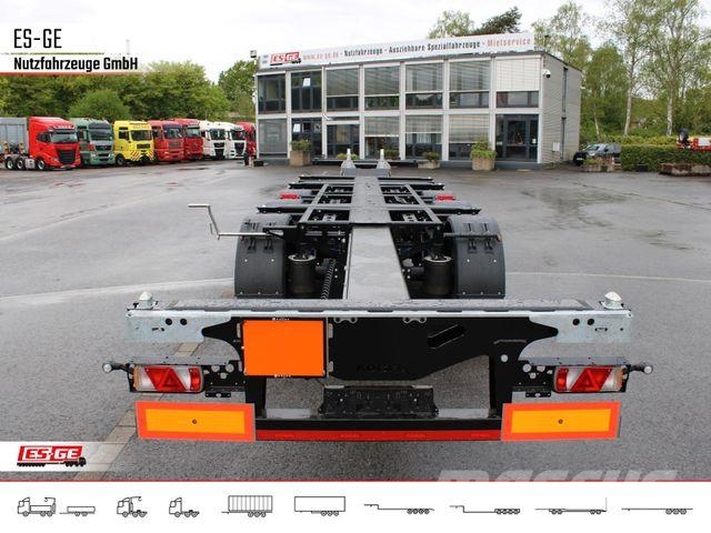 Kögel PORT 45 TRIPLEX Containerchassis نصف مقطورة مسطحة منخفضة