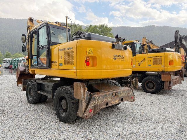 Komatsu 2 Stück PW 180-7E0 Schnellwechsler 2x Löffel Top Εκσκαφείς με τροχούς - λάστιχα