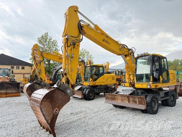 Komatsu 2 Stück PW 180-7E0 Schnellwechsler 2x Löffel Top Εκσκαφείς με τροχούς - λάστιχα