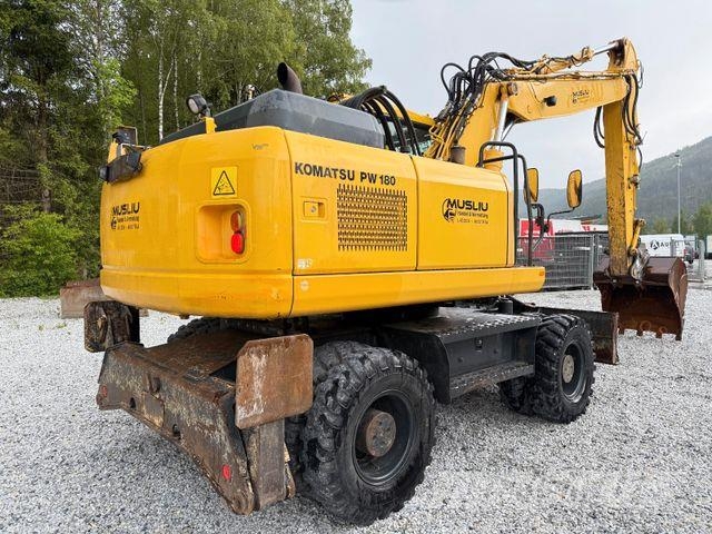 Komatsu 2 Stück PW 180-7E0 Schnellwechsler 2x Löffel Top Εκσκαφείς με τροχούς - λάστιχα