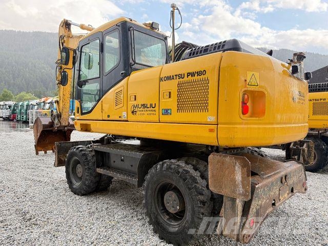 Komatsu 2 Stück PW 180-7E0 Schnellwechsler 2x Löffel Top Εκσκαφείς με τροχούς - λάστιχα