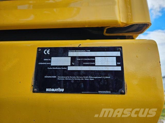 Komatsu PW 148 - 8 *2017*CE*6.941 h*Schild*Pratze*Löffel حفارات بعجل