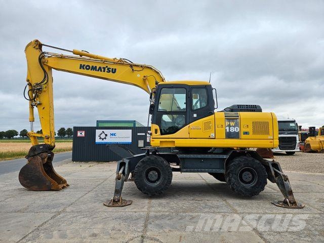 Komatsu PW 180 - 7 *2011*14.095h*Mono-Boom*4 × Pratze* Gumikerekes kotrók