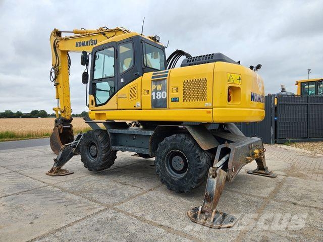 Komatsu PW 180 - 7 *2011*14.095h*Mono-Boom*4 × Pratze* Gumikerekes kotrók