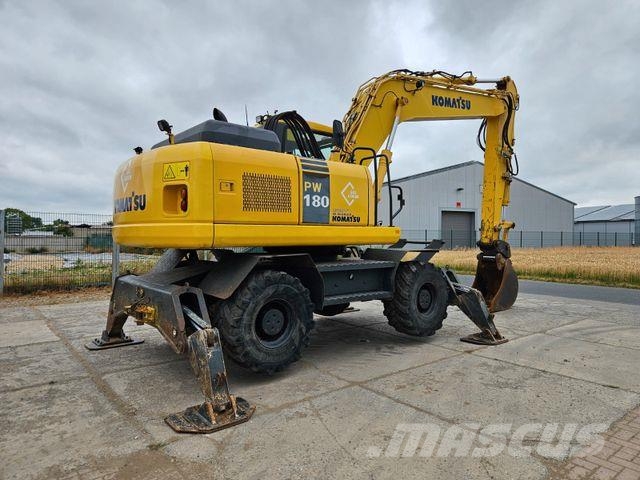 Komatsu PW 180 - 7 *2011*14.095h*Mono-Boom*4 × Pratze* Gumikerekes kotrók