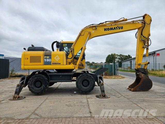Komatsu PW 180 - 7 *2011*14.095h*Mono-Boom*4 × Pratze* Gumikerekes kotrók