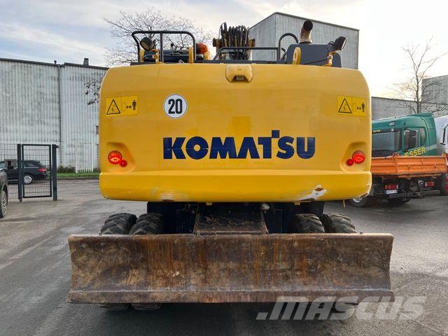 Komatsu PW180-10 Mobilbagger OilQuick Löffel Gumikerekes kotrók