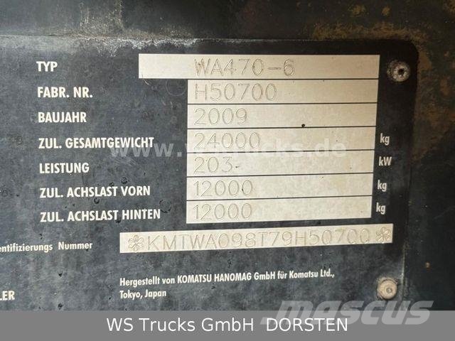 Komatsu WA 470-6 9t Schaufel Waage LED Iekrāvēji uz riteņiem
